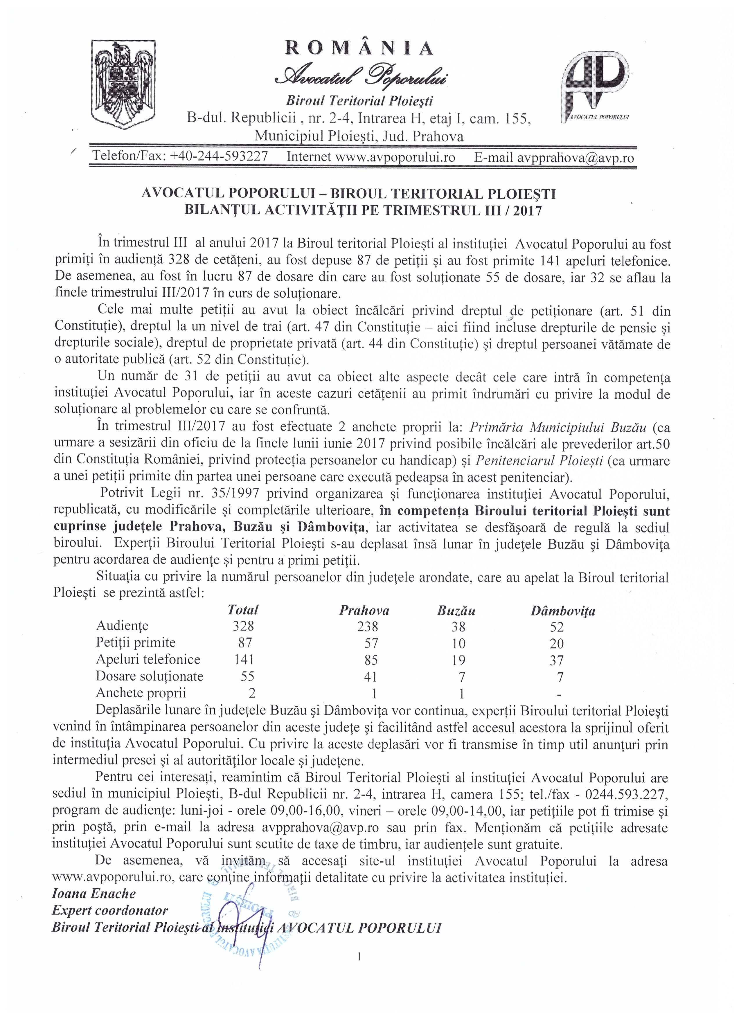 Formulare examen bilant copii